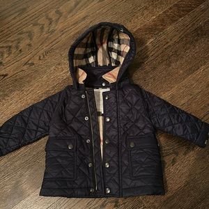 Baby, Navy Blue, 9m Burberry Coat (Authentic)
